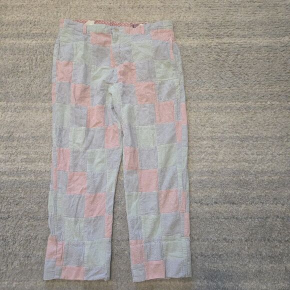 Vineyard Vines Mens 36 X 27- 32 Seersucker Pants Nautical Color block - Picture 1 of 6
